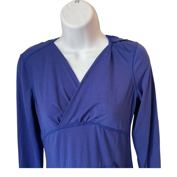 Mountain Hardwear Purple Pullover Hoodie S Stretch Pocket Surplice lightweight - Picture 3 of 5